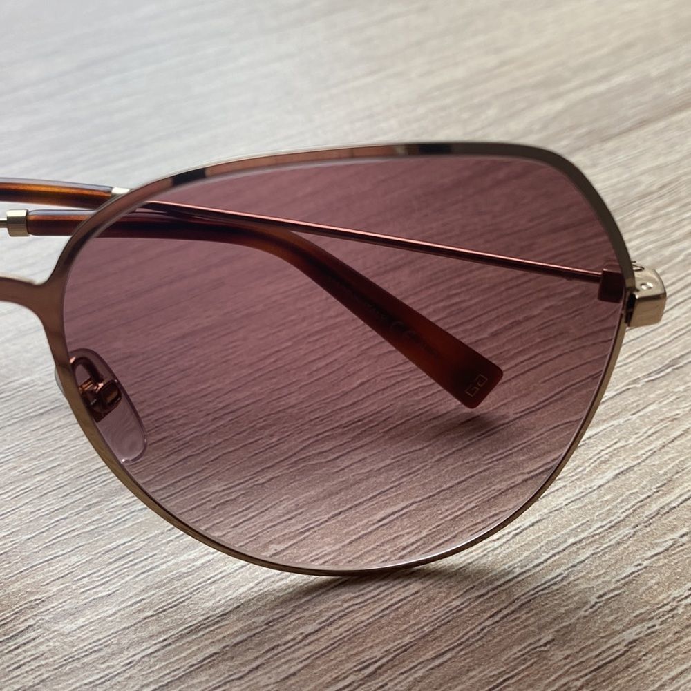 Givenchy Brown Burgundy Geometric Sunglasses - Picture 8 of 10